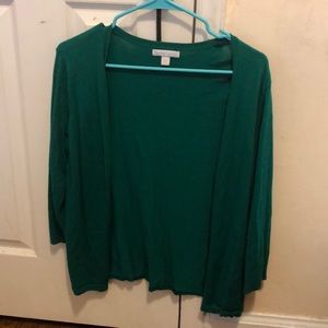Green cardigan